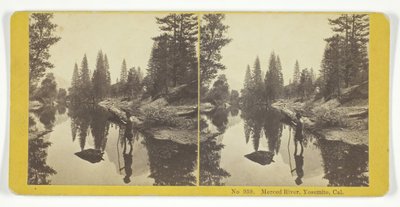 Fiume Merced, Yosemite, Cal., 1855-75. Creatori: Kilburn Brothers, BW Kilburn da Kilburn Brothers, BW Kilburn