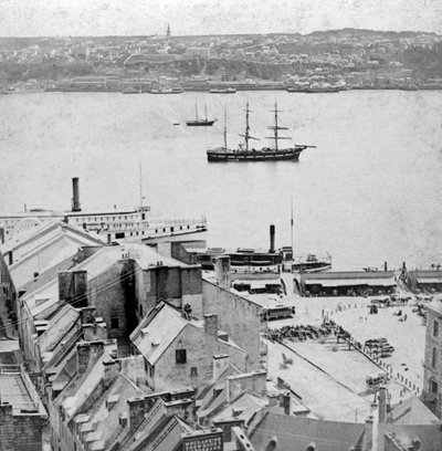 Vista dalla terrazza Dufferin, Quebec, Canada da Kilburn Brothers