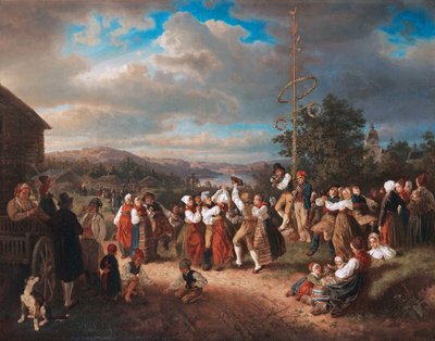 Romanticismo: Danza di mezza estate a Raettvik da Kilian Christoffer Zoll