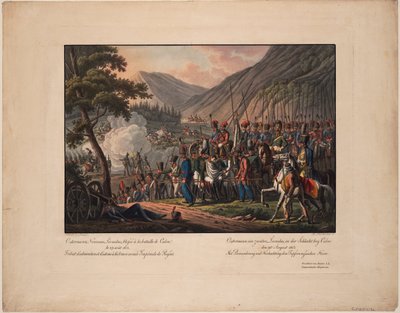 Conte Generale Alexander Ostermann-Tolstoy alla Battaglia di Kulm il 29 agosto 1813, 1813 da Kilian Ponheimer the Elder