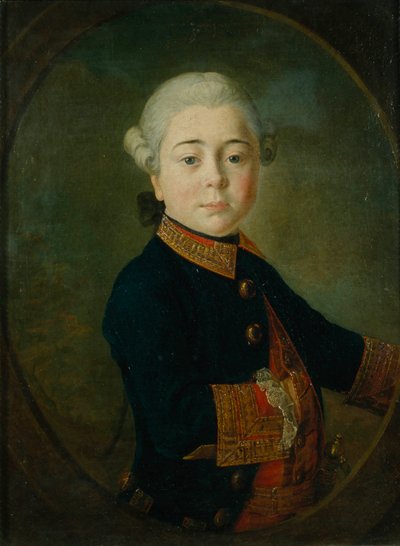 Ritratto del conte Nikolai Dmitrievich Matyushkin da bambino da Kirill Ivanovich Golovachevsky