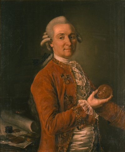 Ritratto di Georg Thomas von Asch 1729-1807, 1780 da Kirill Ivanovich Golovachevsky