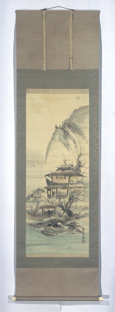 Letterati in un paesaggio da Kishi Ganku