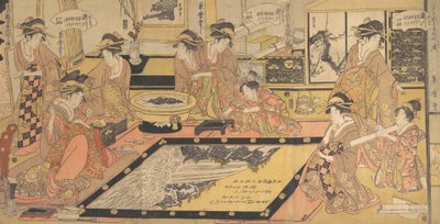 Un quadro votivo da donare al Kannon di Asakusa da Kitagawa Kikumaro