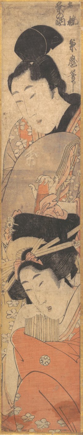 Uomo e ragazza, fine XVIII-inizio XIX secolo da Kitagawa Kikumaro