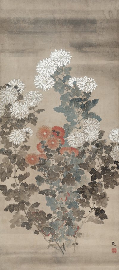 Crisantemi, metà del 1600 da Kitagawa Sosetsu