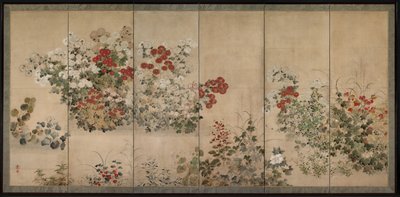 Fiori delle quattro stagioni, metà del 1600 da Kitagawa Sosetsu
