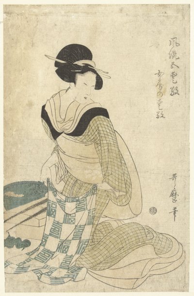 Fascino domestico da Kitagawa Utamaro (attributed to)