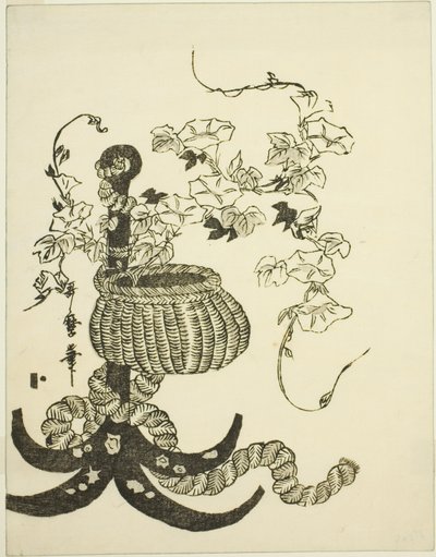 Una disposizione di gloria mattutina (Asagao) da Kitagawa Utamaro