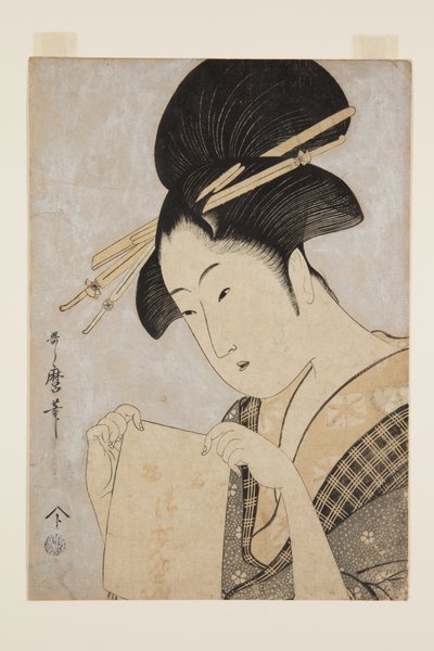 Bellezza con un Asciugamano da Kitagawa Utamaro