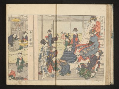 Giocare a mosca cieca in un giorno libero da Kitagawa Utamaro