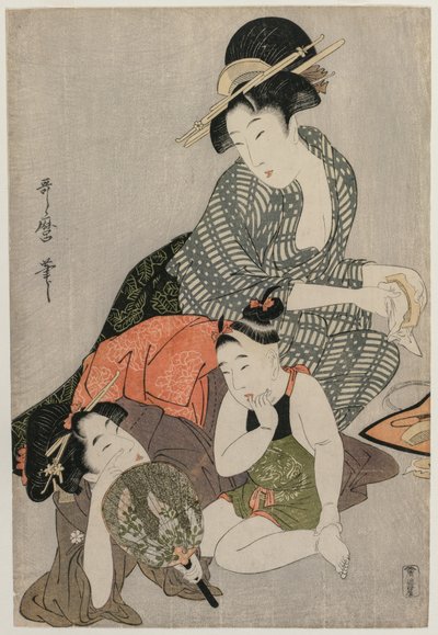 Pulizia dei pettini, fine anni 1790 da Kitagawa Utamaro