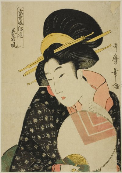 Conoscitori dei costumi contemporanei: Lo stile Geisha da Kitagawa Utamaro