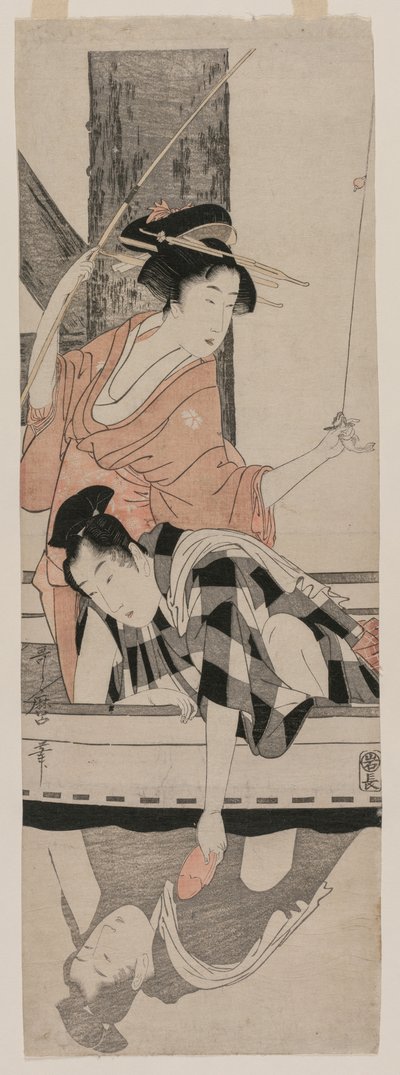 Coppia in una barca, c. 1799 da Kitagawa Utamaro