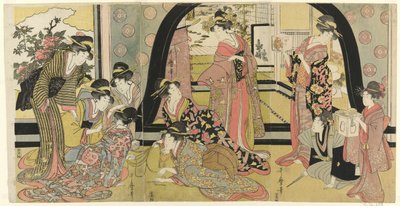 Sorteggio per premi (Ho biki) da Kitagawa Utamaro