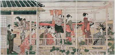 Stendere i Panni, c. 1790 da Kitagawa Utamaro