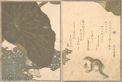 Rana Kaeru, coleottero dorato Kogane mushi da Kitagawa Utamaro