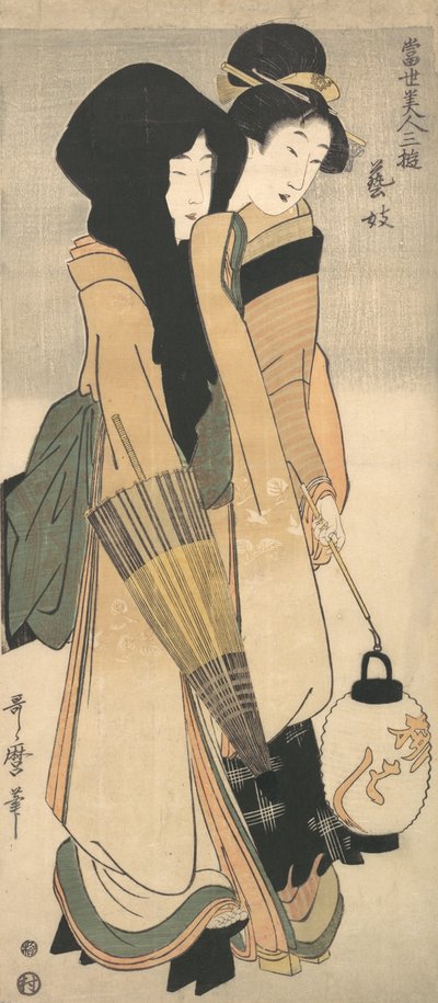 Geisha, ca. 1800 da Kitagawa Utamaro
