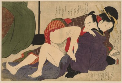 Geisha e il suo amante da Kitagawa Utamaro