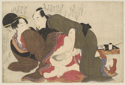 Uomo sposato e vedova da Kitagawa Utamaro