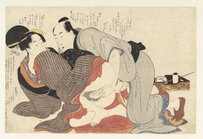 Uomo sposato e vedova da Kitagawa Utamaro