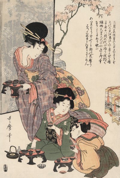 Festa delle ragazze di Kitagawa Utamaro da Kitagawa Utamaro