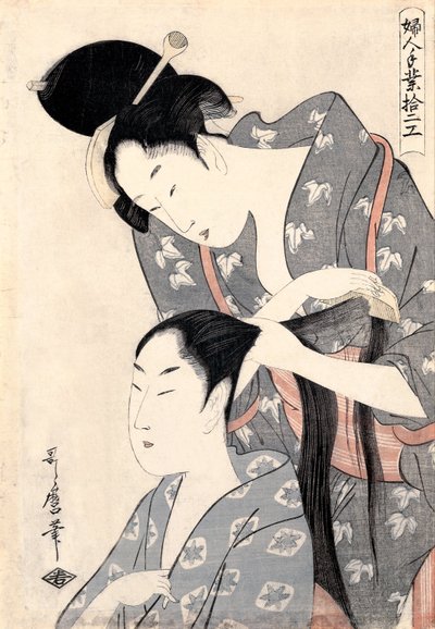 Parrucchiere Kamiyui, c. 1798 da Kitagawa Utamaro