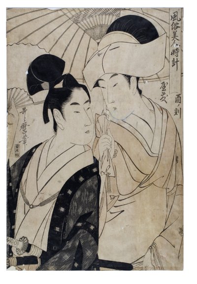 Ora del gallo dalla serie Costumi delle bellezze per ora da Kitagawa Utamaro