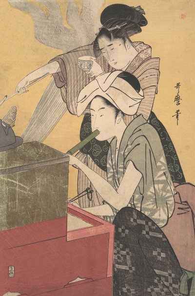 In cucina, ca. 1794-95 da Kitagawa Utamaro