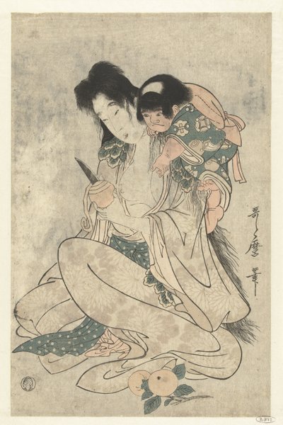 Kintoki e Yamauba da Kitagawa Utamaro