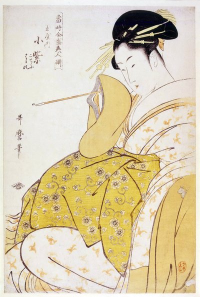 Komurasaki della casa da tè Tamaya da Kitagawa Utamaro