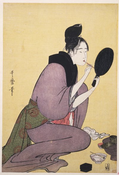 Kuchi-beni, dipingere le labbra da Kitagawa Utamaro