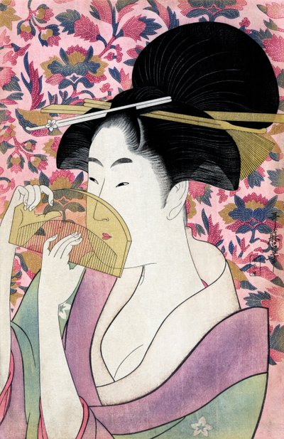 Kushi (Pettine) di Utamaro Kitagawa da Kitagawa Utamaro