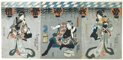 Amanti in una Stanza al Piano di Sopra, da Il Poema del Cuscino da Kitagawa Utamaro