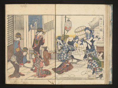 Fare mochi da Kitagawa Utamaro