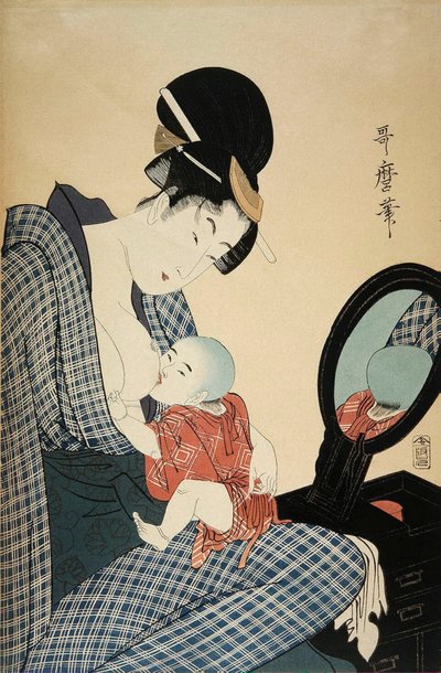 Madre e figlio, 1797 da Kitagawa Utamaro