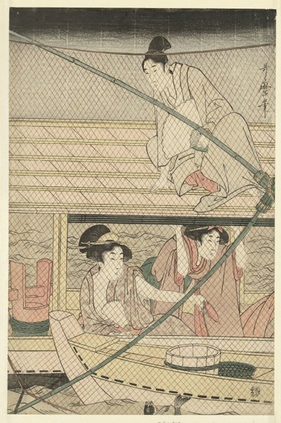 Pesca notturna da Kitagawa Utamaro