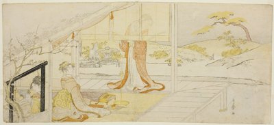 Parodia di una scena da "Il libro del cuscino" da Kitagawa Utamaro
