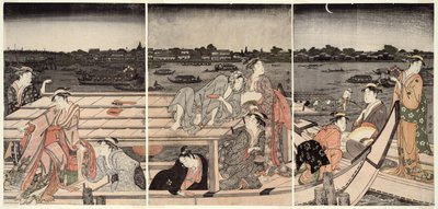 Gita in barca sul fiume Sumida da Kitagawa Utamaro