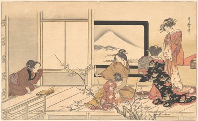 Preparazione del cibo per la silvia..., 1798 da Kitagawa Utamaro
