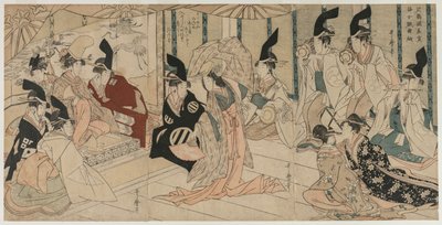 Scena adattata dalla commedia Il tesoro dei leali vassalli (Chushingura) da Kitagawa Utamaro