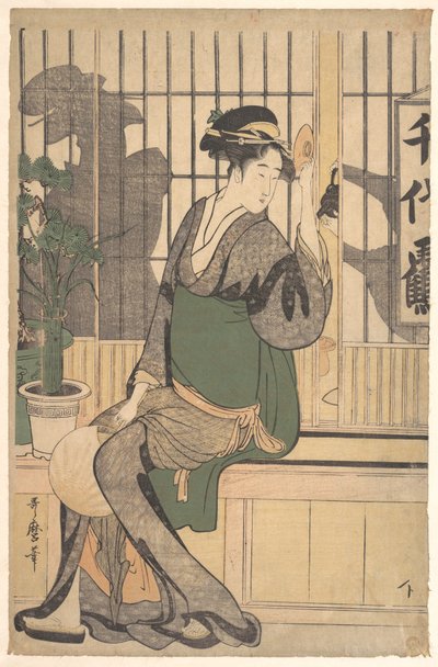 Ombre sullo shōji da Kitagawa Utamaro