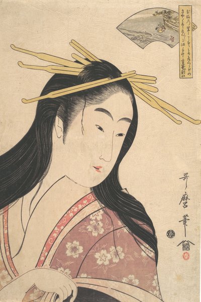 Tetsukuri no Tamagawa, dalla serie, Sei Fiumi Tama da Kitagawa Utamaro