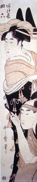 La cortigiana Agemaki e il suo galante Sukeroku, c.1797-98 da Kitagawa Utamaro