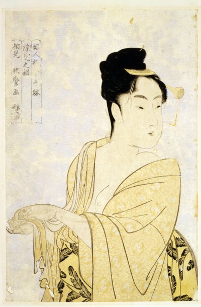 Il tipo senza pensieri, dalla serie Dieci tipi nello studio fisiognomico delle donne da Kitagawa Utamaro