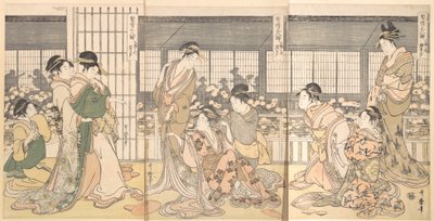 Tre cortigiane ubriache, 1790 da Kitagawa Utamaro
