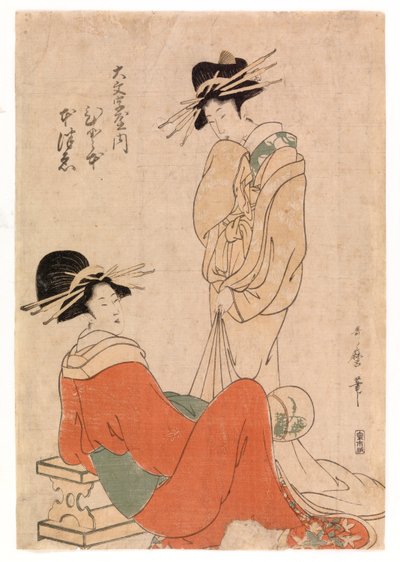 Due cortigiane da Kitagawa Utamaro