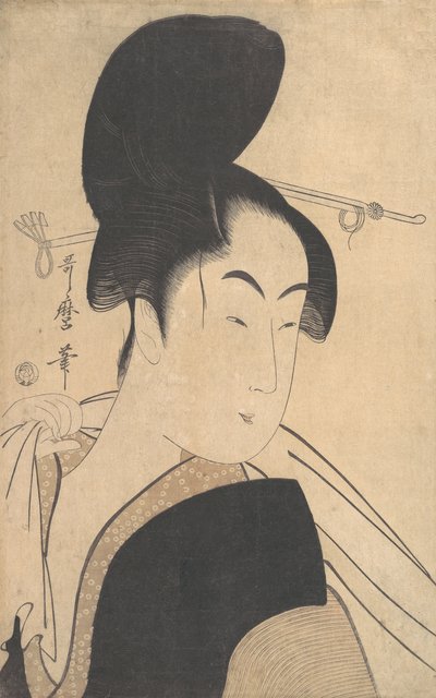 Donna dopo un bagno, ca. 1795 da Kitagawa Utamaro