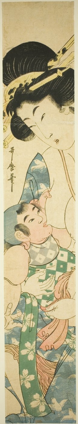 Madre che allatta il bambino da Kitagawa Utamaro II