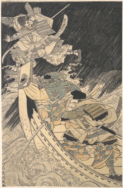 Minamoto Yoshitsune e il Suo Fedele, il Monaco Benkei da Kitao Masayoshi